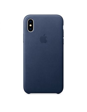 Чехол для iPhone Apple iPhone X Leather Case Midnight Blue